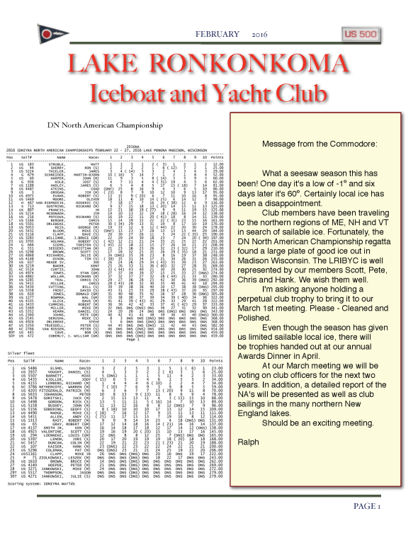 LRIYC February 2016 Newsletter click for full file.